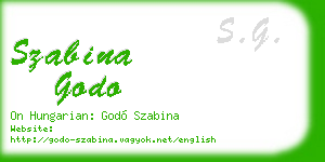 szabina godo business card